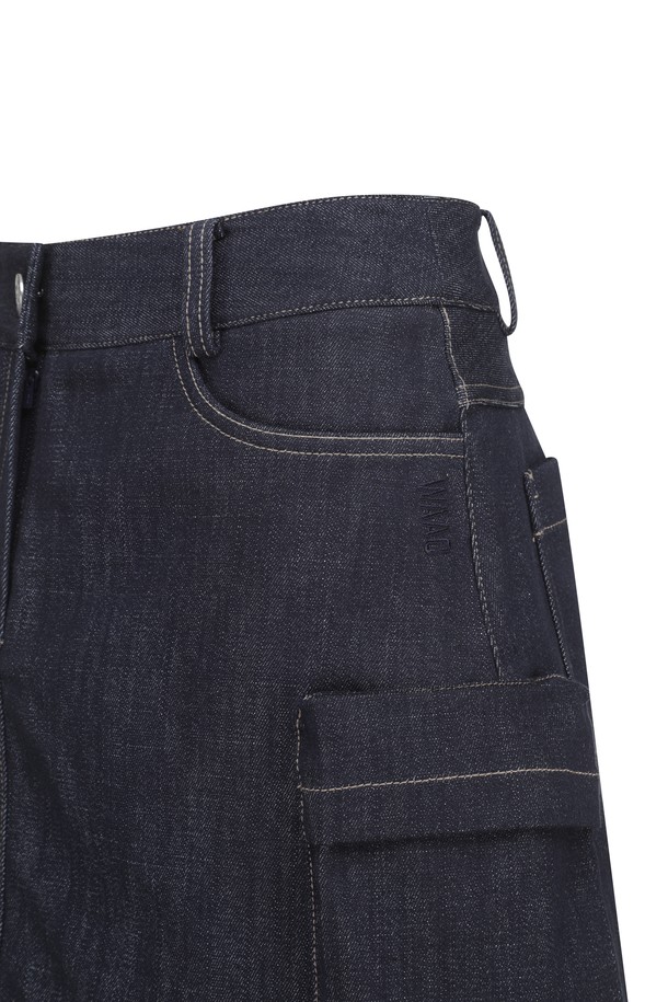 WAAC - 스커트 - Women Denim Multi Pocket Skirt