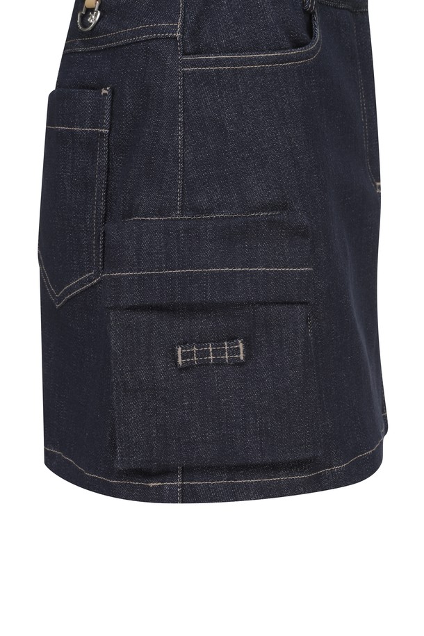 WAAC - 스커트 - Women Denim Multi Pocket Skirt