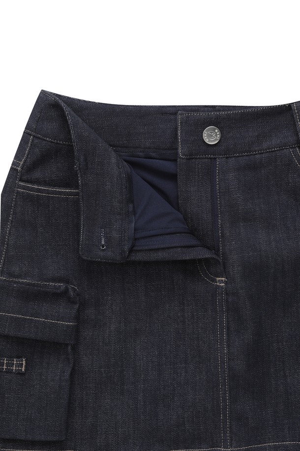 WAAC - 스커트 - Women Denim Multi Pocket Skirt