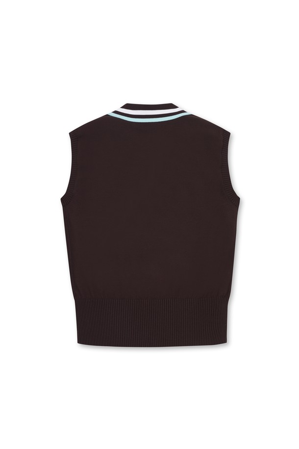 WAAC - 니트 - Women Tipping Half Zip Knit Sleeveless