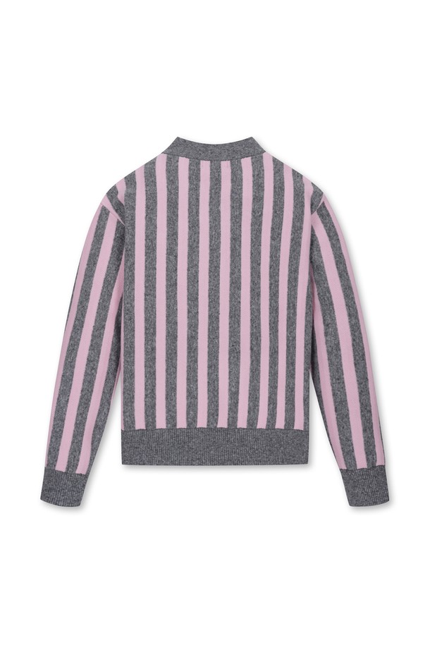 WAAC - 니트 - Women Stripe V-neck Sweater