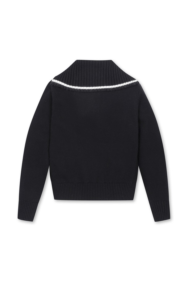 WAAC - 니트 - Women Cape Collar Half Zip Sweater