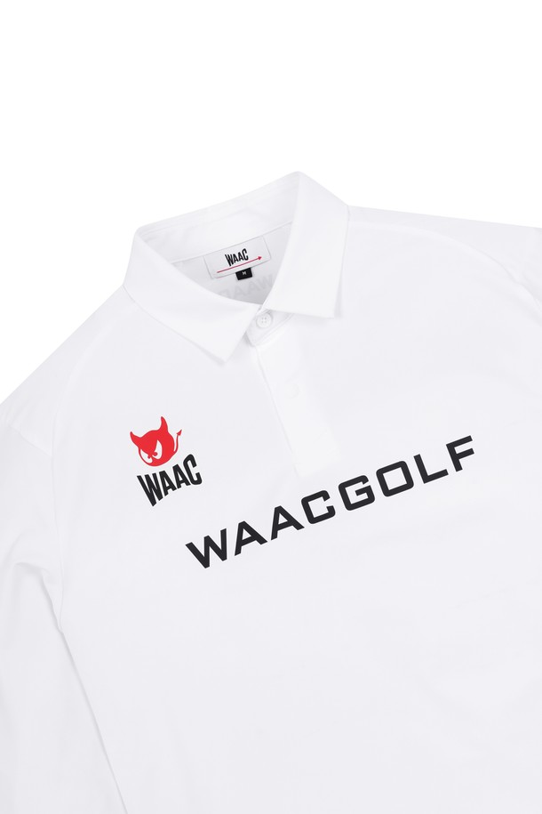 WAAC - 긴팔티셔츠 - Men PLAYER'S EDITION Red Emblem Cool LS Polo