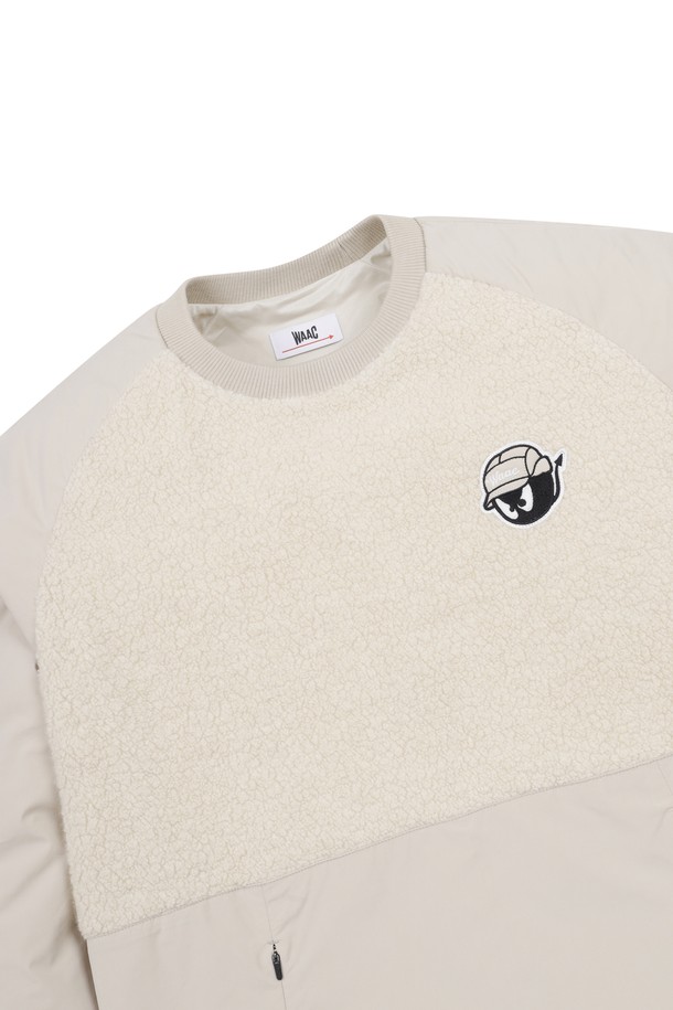 WAAC - 긴팔티셔츠 - Men Woven Hybrid Fleece Pullover