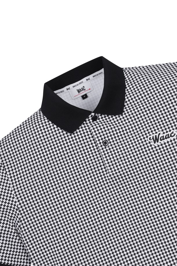 WAAC - 반팔티셔츠 - Men Argyle Patterned SS Polo