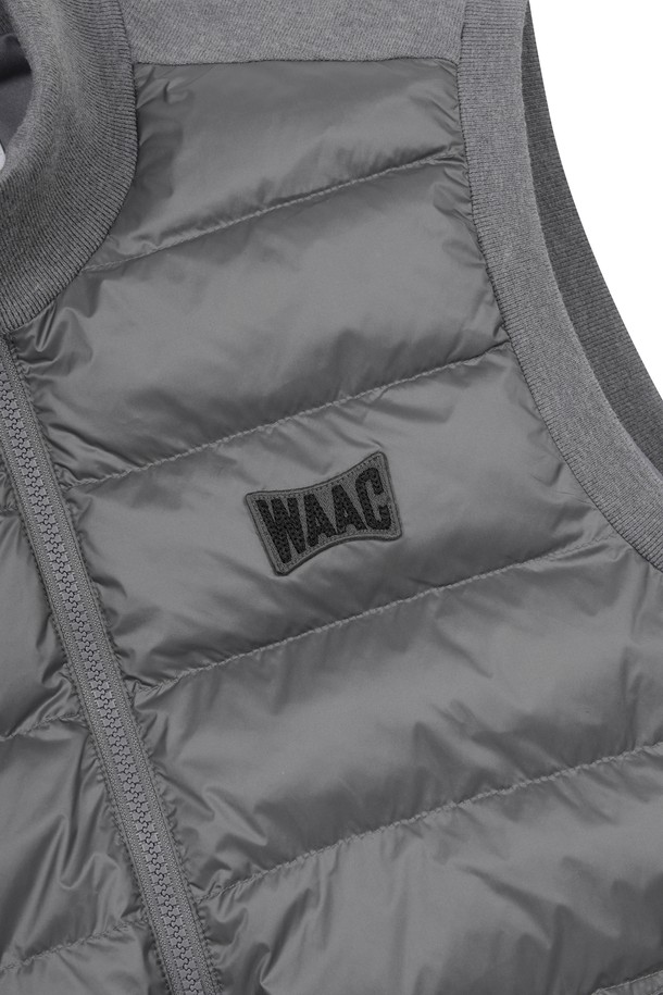 WAAC - 베스트 - Men Knit Hybrid Zip-up Vest