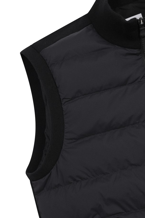 WAAC - 베스트 - Men Knit Hybrid Zip-up Vest