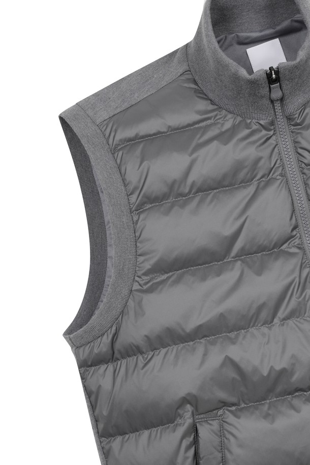 WAAC - 베스트 - Men Knit Hybrid Zip-up Vest