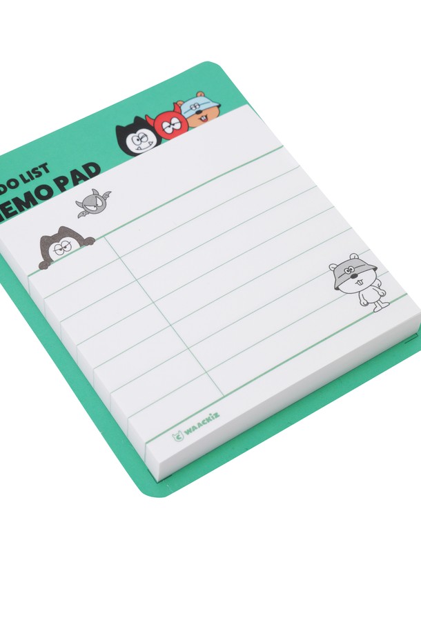 [WAACKIZ] 유니 메모 패드는 'Ghost Coast' 컨셉의 캐릭터 일러스트레이션이 돋보이는 메모 패드입니다. WAACKY, PP, SCOVVY 캐릭터 디자인으로 제작되었으며, 민트와 화이트 두 가지 색상으로 제공됩니다. 사이즈는 80mm x 80mm이며, 총 100매로 구성되어 메모 및 필기에 유용하게 사용할 수 있습니다. 뜯어쓰는 방식으로 편리하게 사용할 수 있는 종이 소재의 메모 패드입니다.
