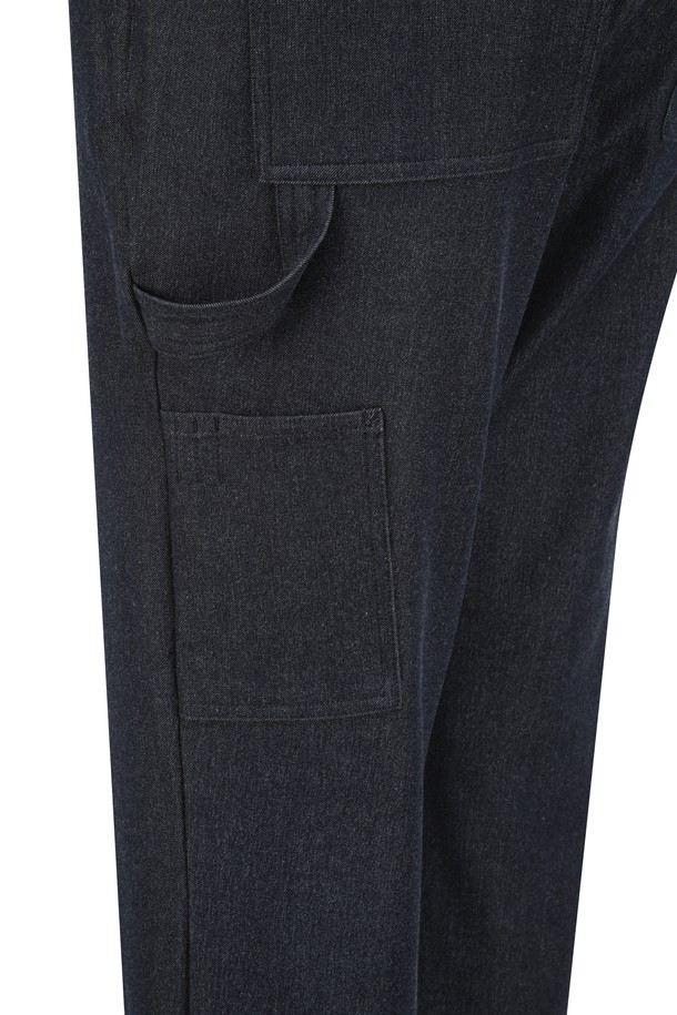 WAAC - 롱팬츠 - Men Loose Tapered Belted Pants