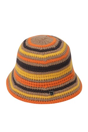 Rainbow Knit Bucket Hat