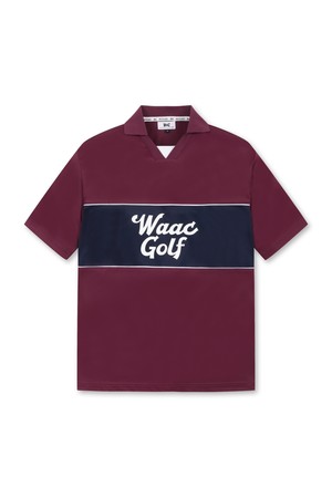 Men Color-blocked SS Jersey Polo