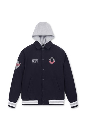 [WAAC X JONES] Men Hoodie Varsity Jacket