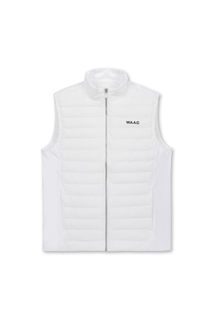 Men Padded Hybrid Full Zip Vest