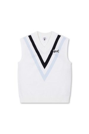 Men Paris Team Korea V-neck Knit Vest