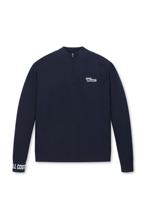 Men Half Zip Knit Pullover