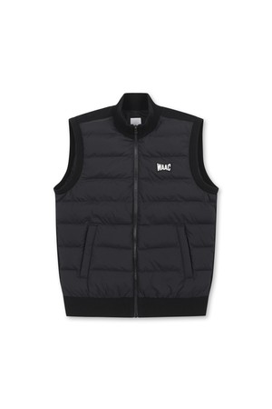 Men Knit Hybrid Zip-up Vest