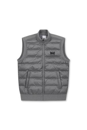 Men Knit Hybrid Zip-up Vest