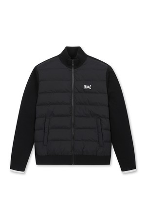 Men Knit Hybrid Zip-up Jacket