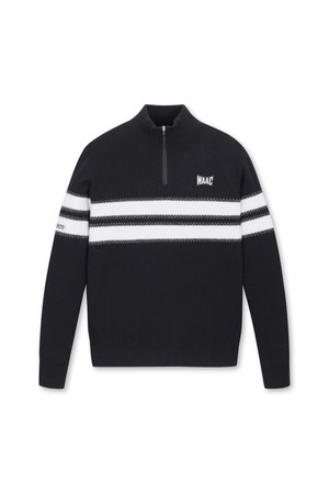 [Exclusive] Men 1/4 Zipup Knit Pullover