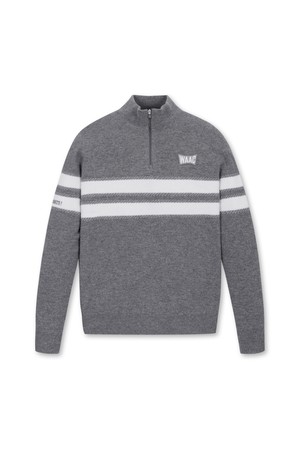 [Exclusive] Men 1/4 Zipup Knit Pullover