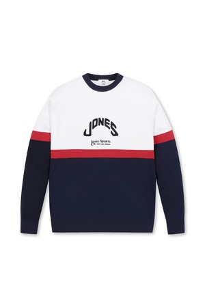 [WAAC X JONES] Men Logo Color-blocked Sweater