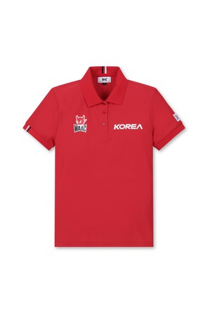 Women Paris Team Korea Short Sleeves Polo