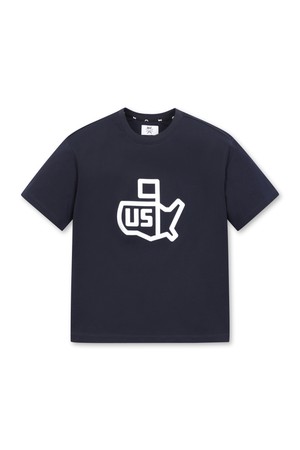 [WAAC X JONES] Women's US Logo SS Crewneck Top