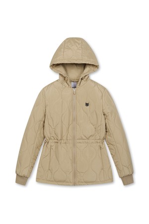 [Exclusive] Women Quilted Hooded Jacket