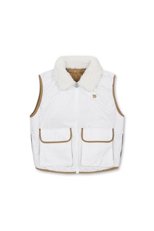 Women Detachale collar padded vest