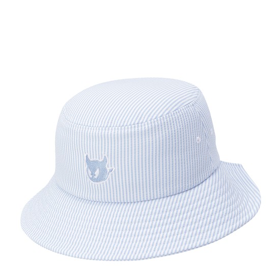[Exclusive] Women Seersucker Bucket Hat