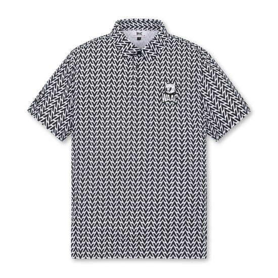 [Exclusive] Men Arrow Pattern SS Polo