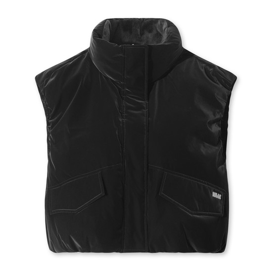 [Exclusive] Women Velvet Short padding vest