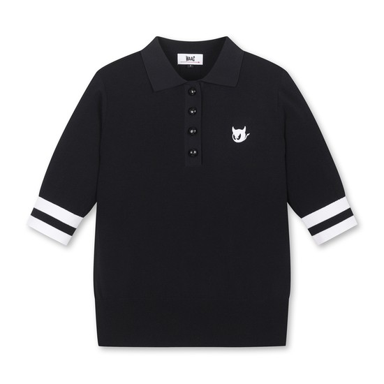 [Exclusive] Women Essntial SS Knit Polo