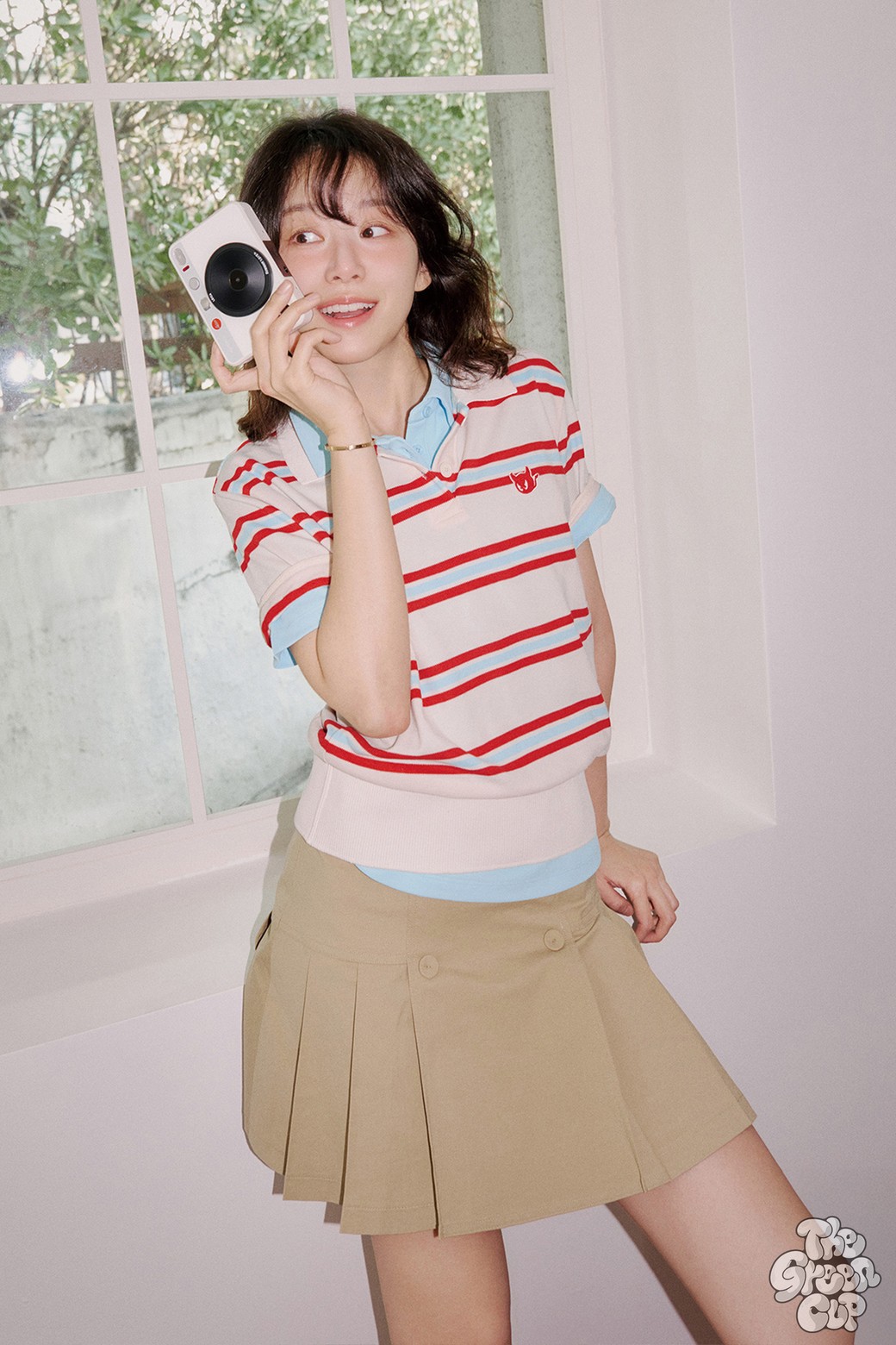 WAAC - 스커트 - Women Button Pleats Skort