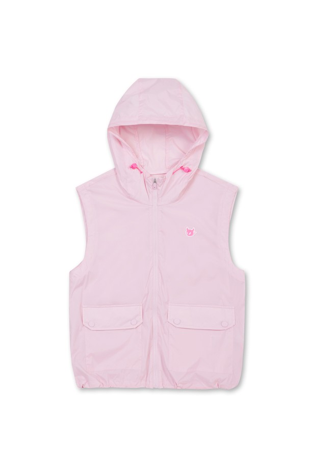 WAAC - 베스트/슬리브리스 - Athletic Women Zip-up Hoodie Vest