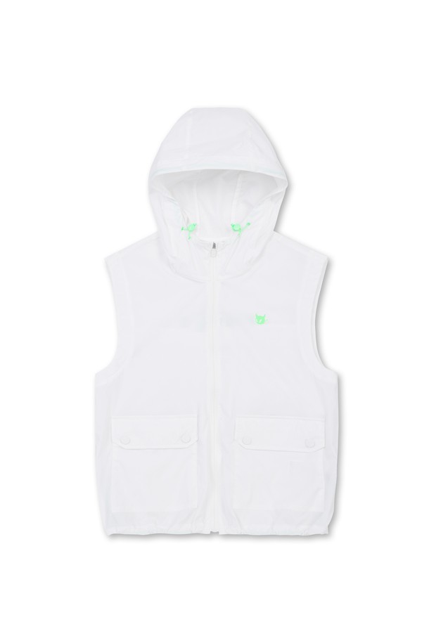 WAAC - 베스트/슬리브리스 - Athletic Women Zip-up Hoodie Vest