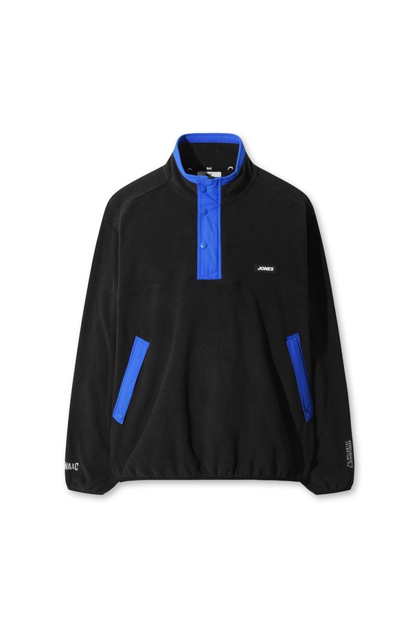 [JONES] Men Polartec(폴라텍) 레트로 플리스 풀오버는 남성용 상의로, 골프 및 겨울 데일리룩에 적합합니다. 부드러운 촉감의 플리스와 폴라텍 소재, 두꺼운 두께의 기모 안감으로 보온성과 흡습성을 갖춰 추운 날씨에도 따뜻하게 착용할 수 있습니다. 레귤러 핏의 하프넥 디자인으로 스포티함과 캐주얼한 스타일을 동시에 연출하며, 무지 패턴에 배색 플라켓과 포켓 디테일, 러버탭 로고로 포인트를 더했습니다. [WAAC] X JONES 콜라보레이션 제품으로, 긴 소매 기장의 레귤러핏 플리스 풀오버입니다.

