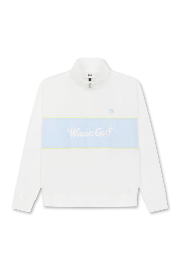 WAAC - 긴팔 상의 - Women Woven Hybrid Quarter-Zip Pullover