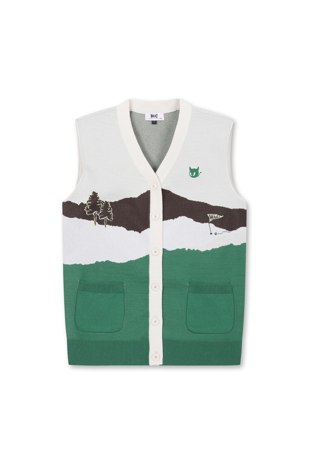 WAAC - 니트 - Women Valley Cardigan Vest