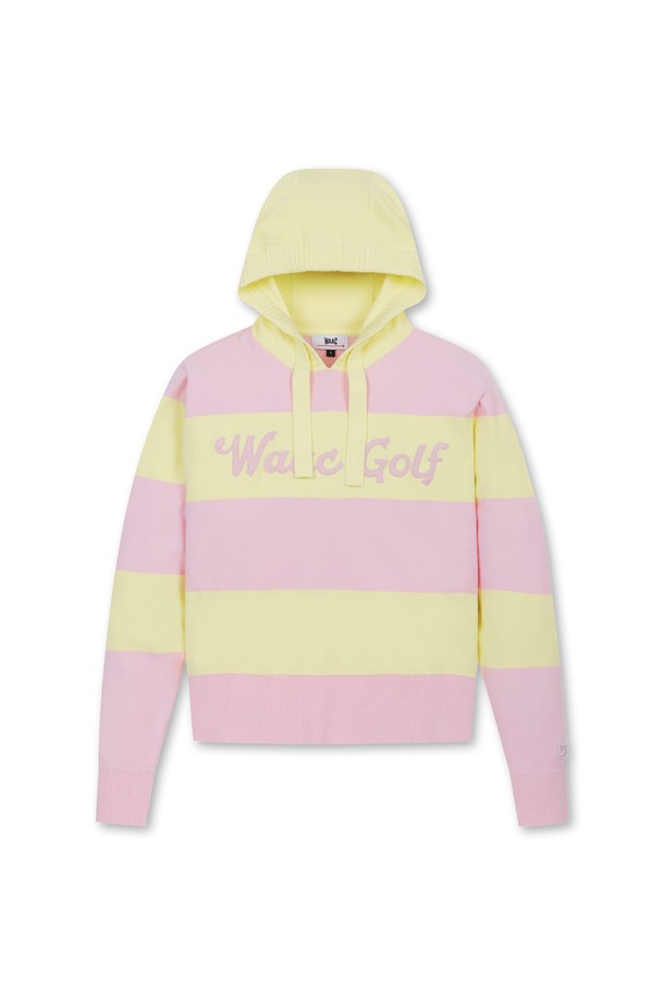 WAAC - 니트 - Women Bold Stripe Knit Hoodie