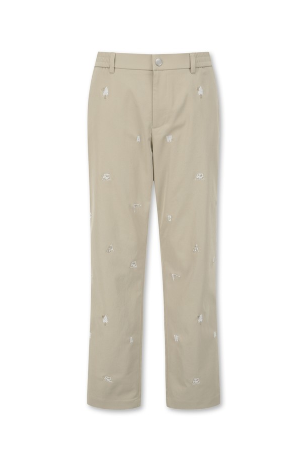 WAAC - 롱팬츠 - Men Patterned Embroidery Pants