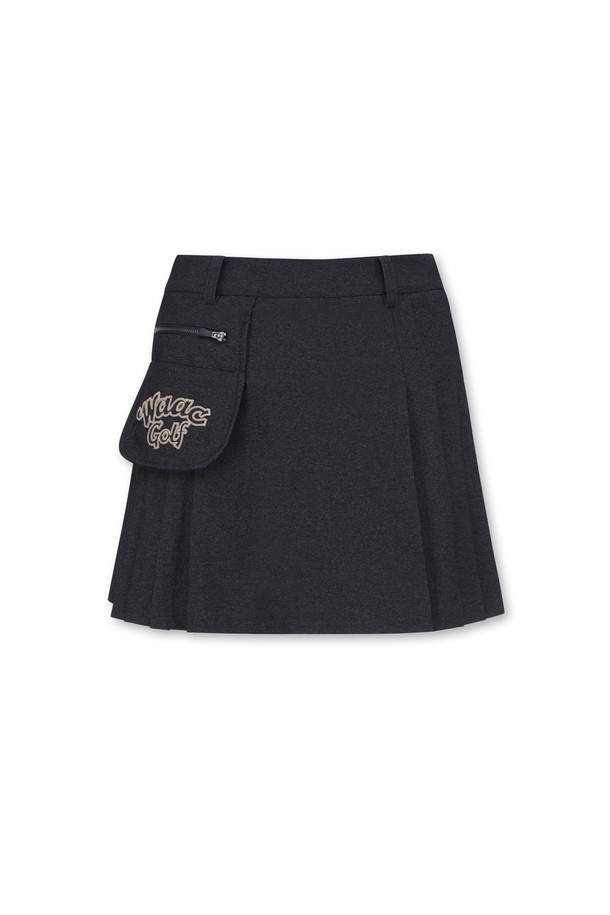 WAAC - 스커트 - Women Denim-like Pleats Skort