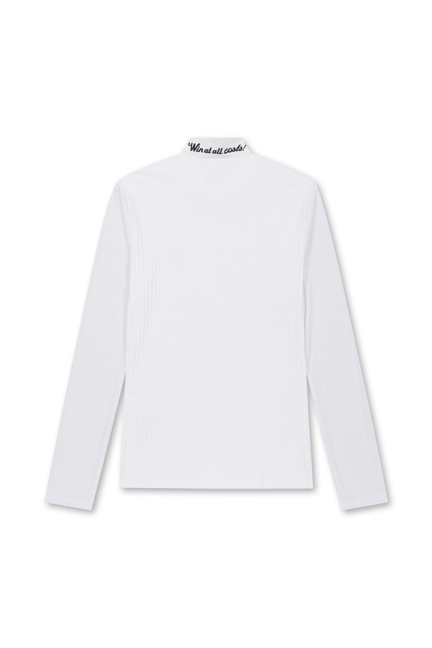 WAAC - 긴팔 상의 - Women Cool Ribbed Hybrid Mockneck Top