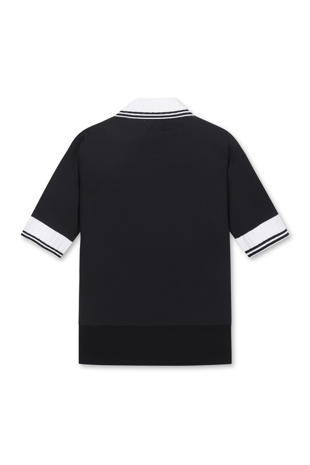 WAAC - 티셔츠/셔츠 - [Exclusive] Women Color Block Rib Cool Ribbed SS Top