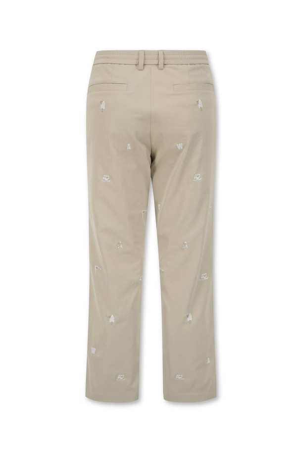 WAAC - 롱팬츠 - Men Patterned Embroidery Pants