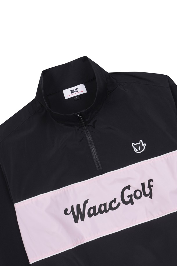 WAAC - 긴팔 상의 - Women Woven Hybrid Quarter-Zip Pullover