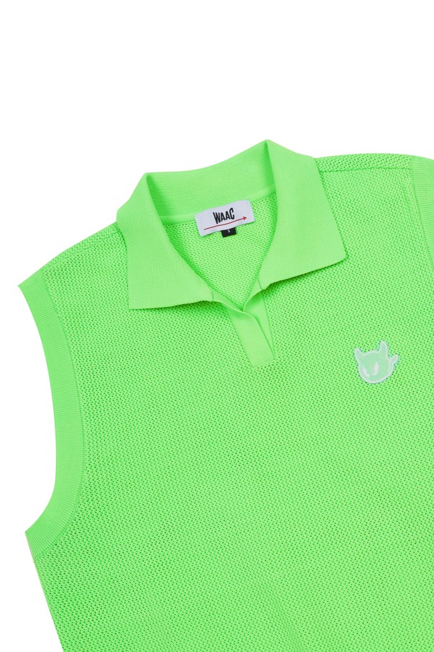 WAAC - 베스트/슬리브리스 - Women Mesh Polo Knit Vest