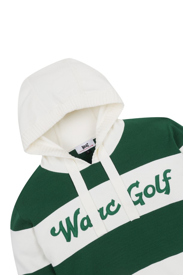 WAAC - 니트 - Women Bold Stripe Knit Hoodie