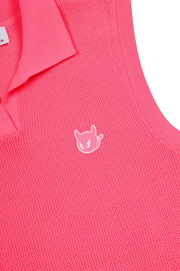 WAAC - 베스트/슬리브리스 - Women Mesh Polo Knit Vest